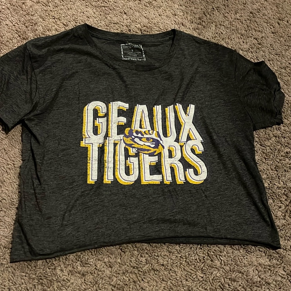 LSU cropped t-shirt